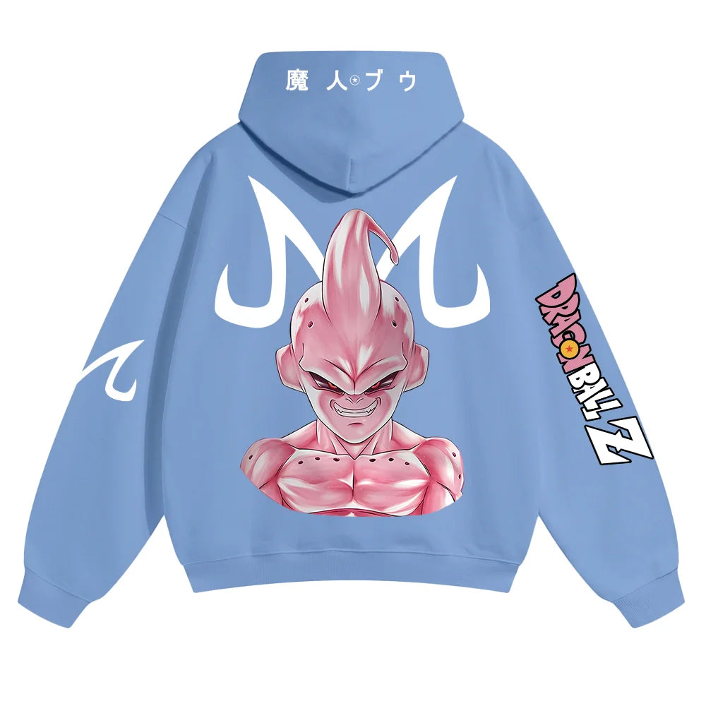 Oversized Unisex Anime Print Hoodie