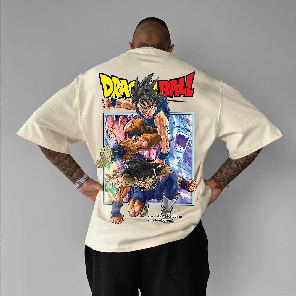 Unisex Oversized Anime Print T-Shirt