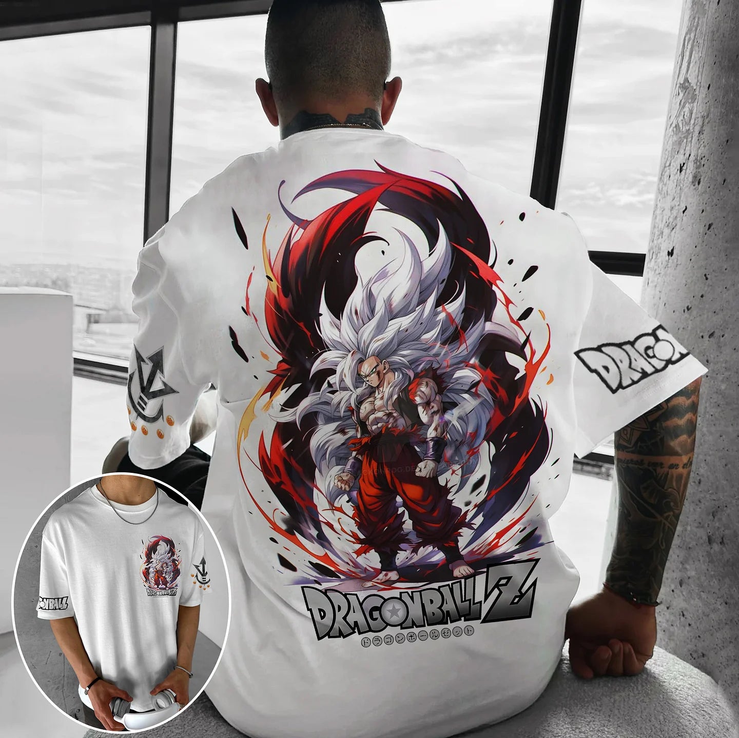 Unisex Oversized Anime DB Goku T-shirt