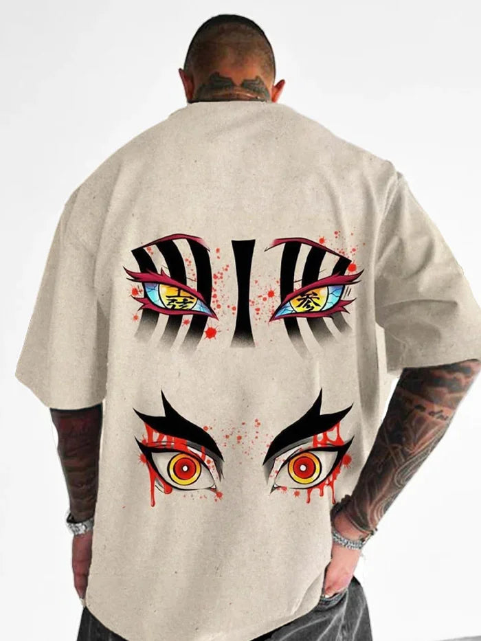 Unisex Oversized Anime Printed T-shirt