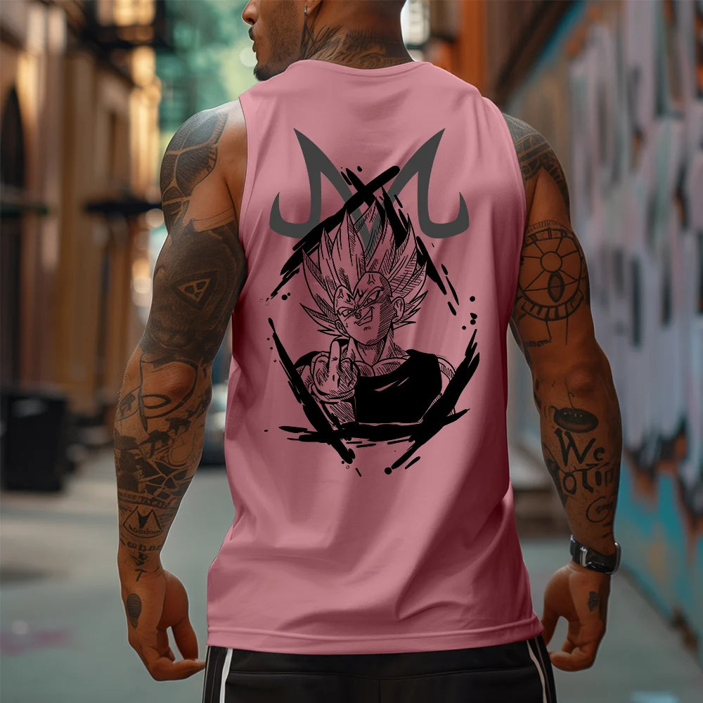 Men's Anime Personalized Print Sports Tank Top