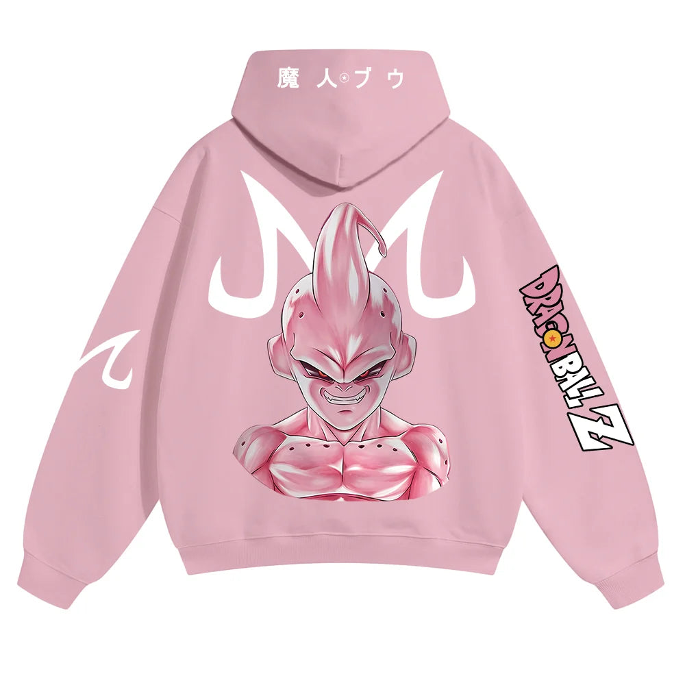 Oversized Unisex Anime Print Hoodie