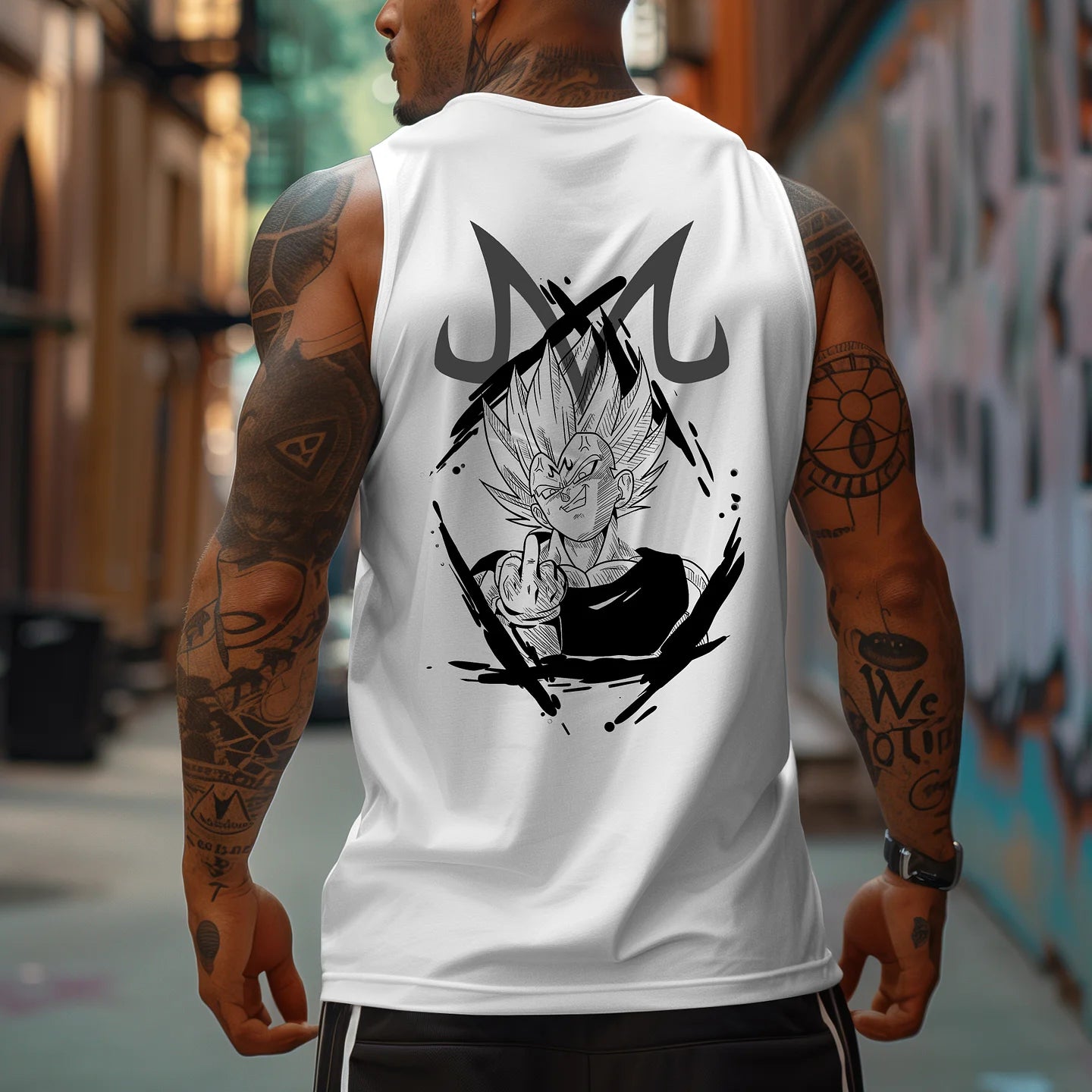 Men's Anime Personalized Print Sports Tank Top