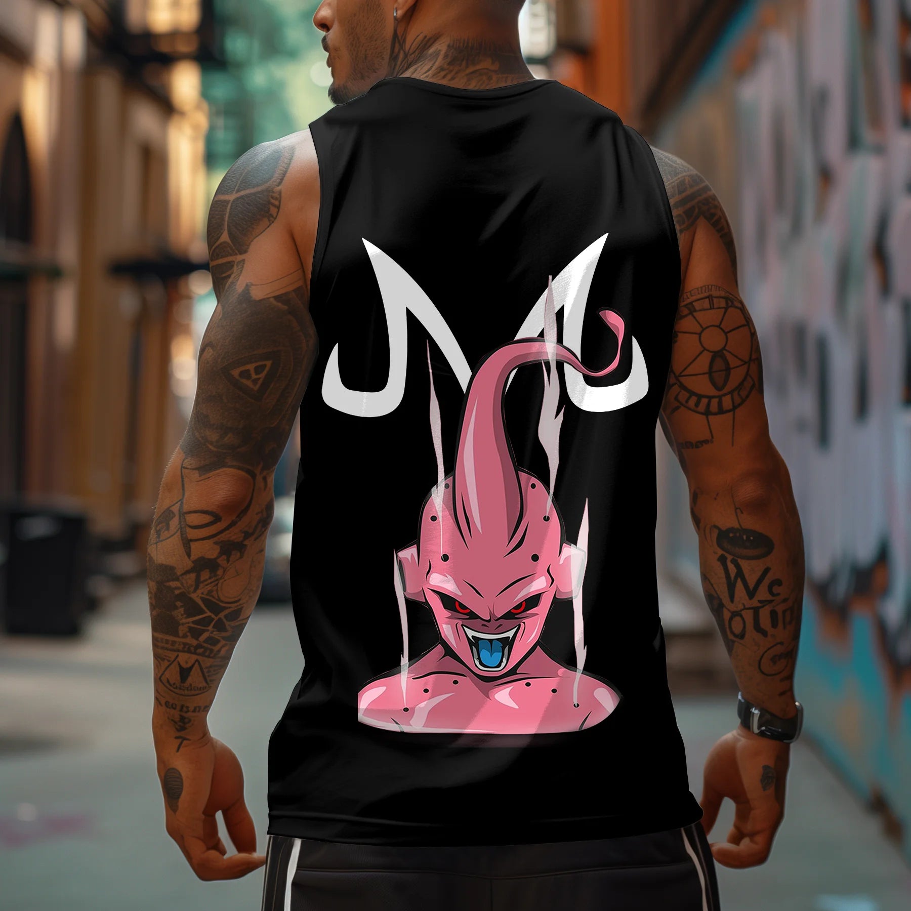 Casual Animation Design Print Tank Top