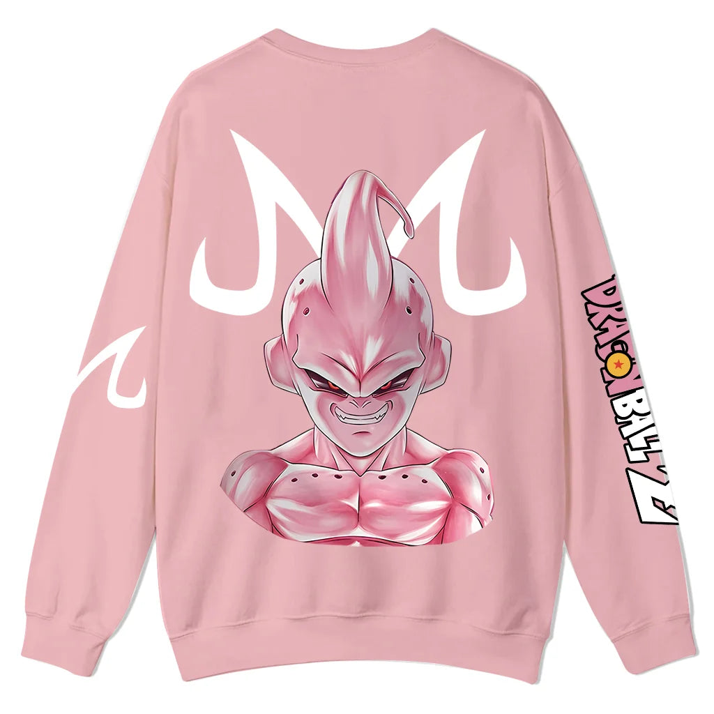 Unisex Oversized Anime Print Crew Neck Sweatshirt