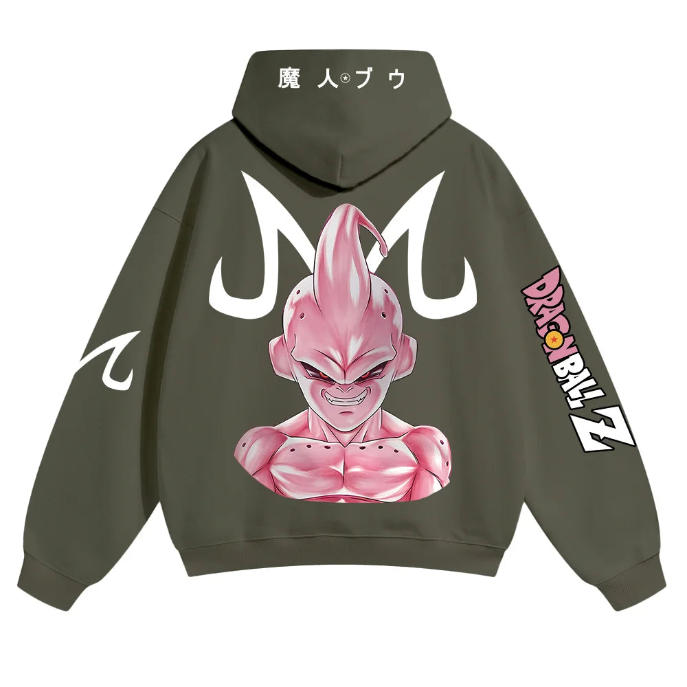 Oversized Unisex Anime Print Hoodie