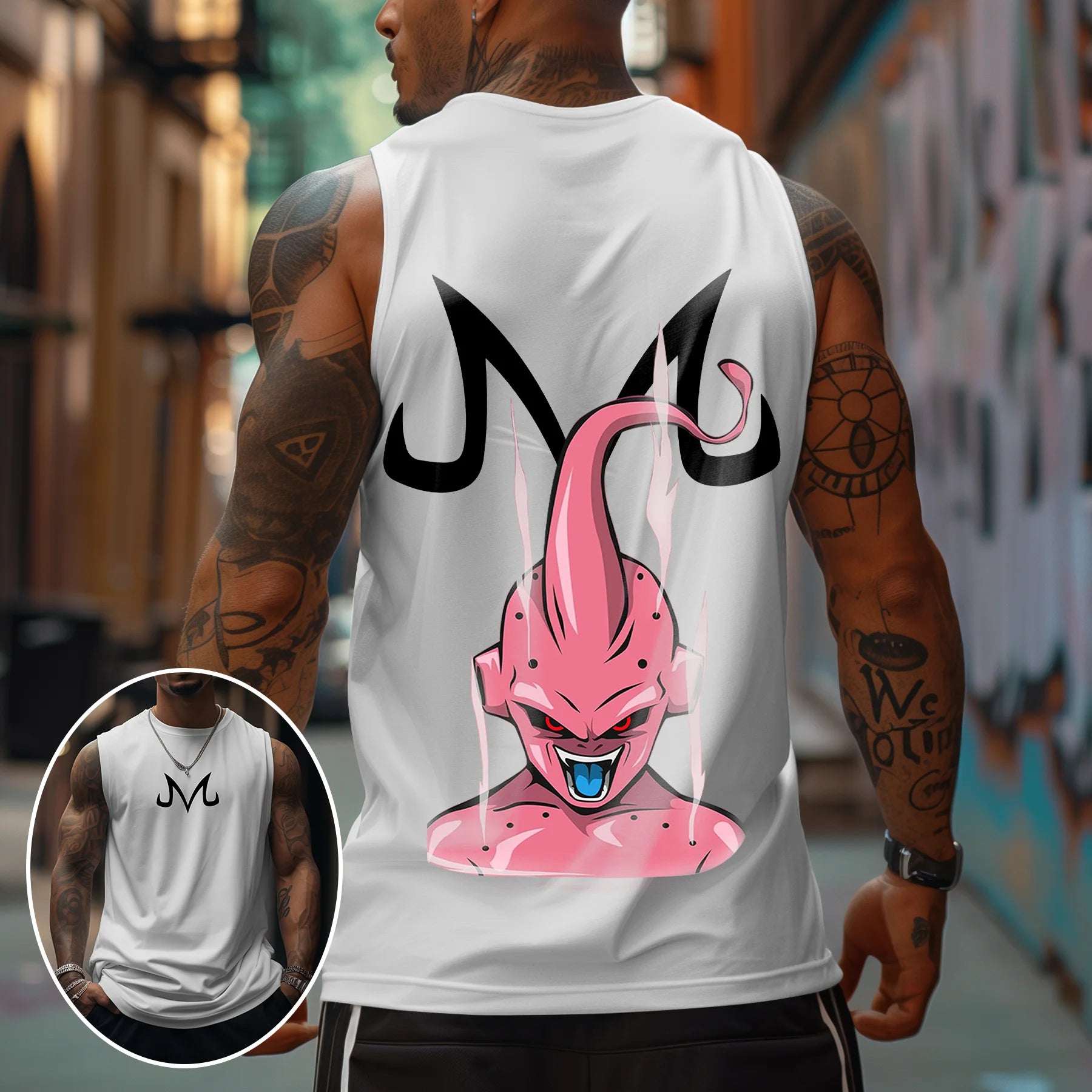 Casual Animation Design Print Tank Top