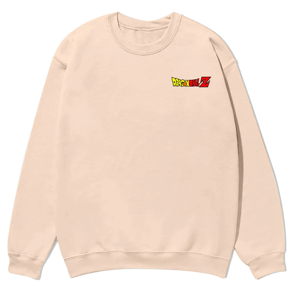 Unisex Oversized Anime Print Crew Neck Sweatshirt