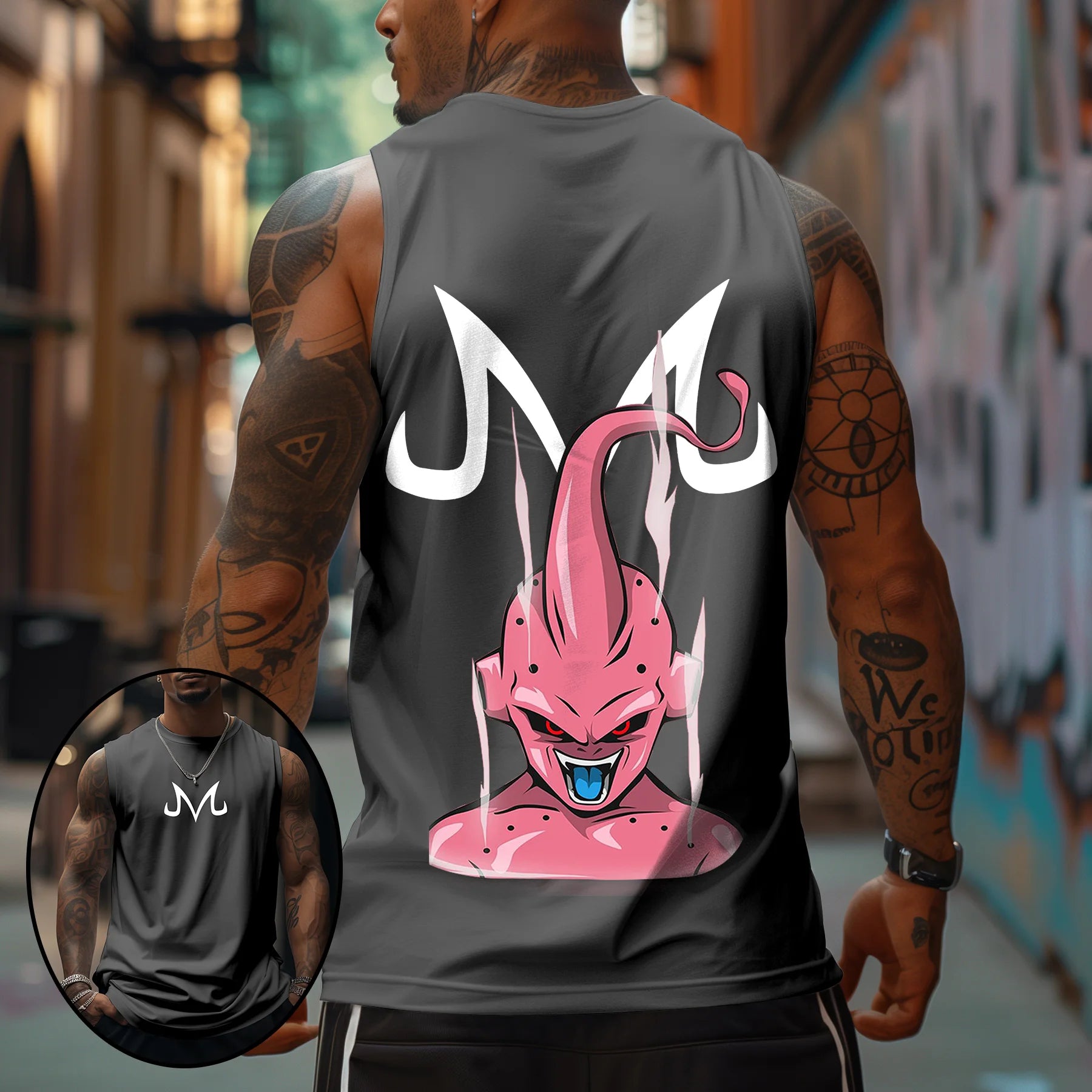 Casual Animation Design Print Tank Top