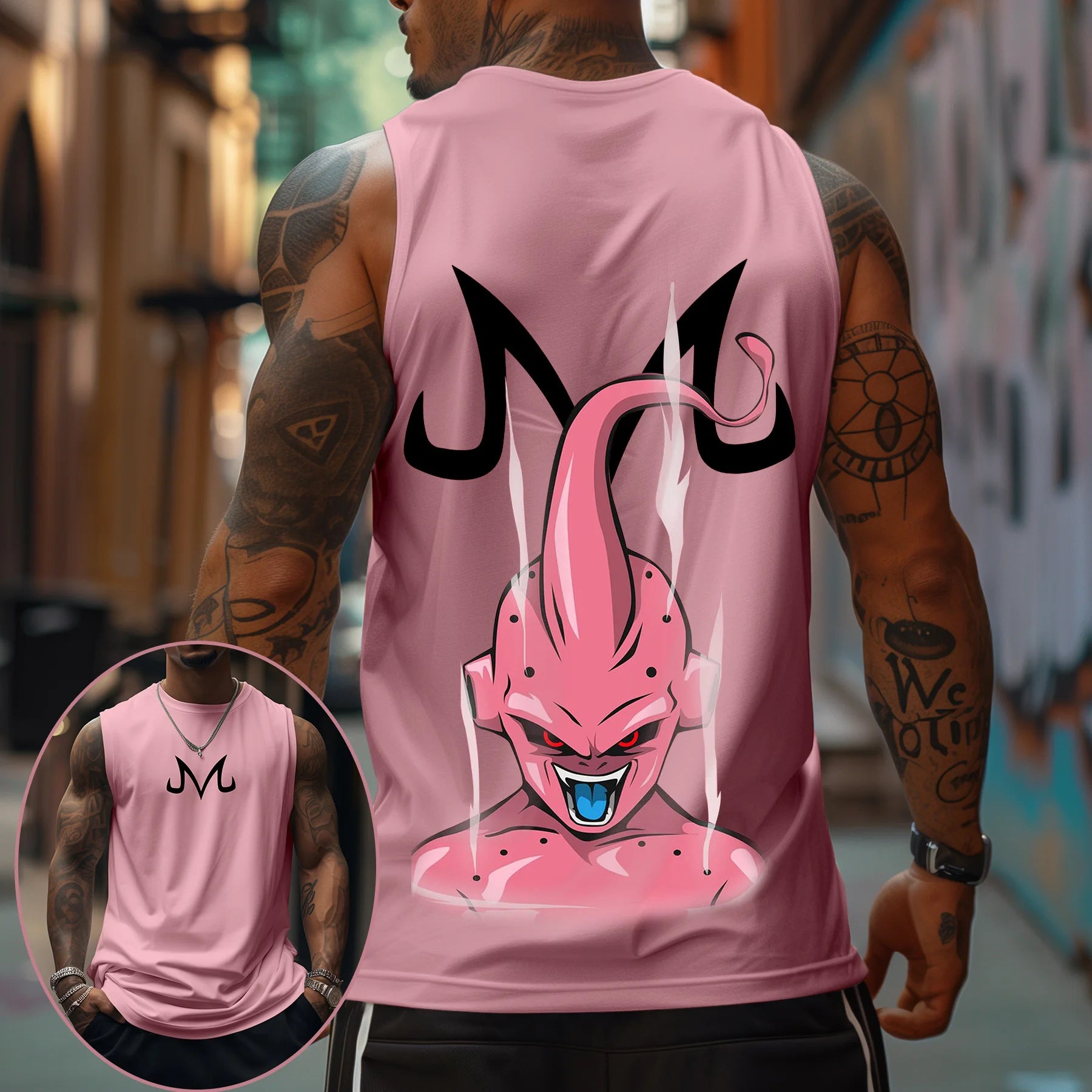 Casual Animation Design Print Tank Top