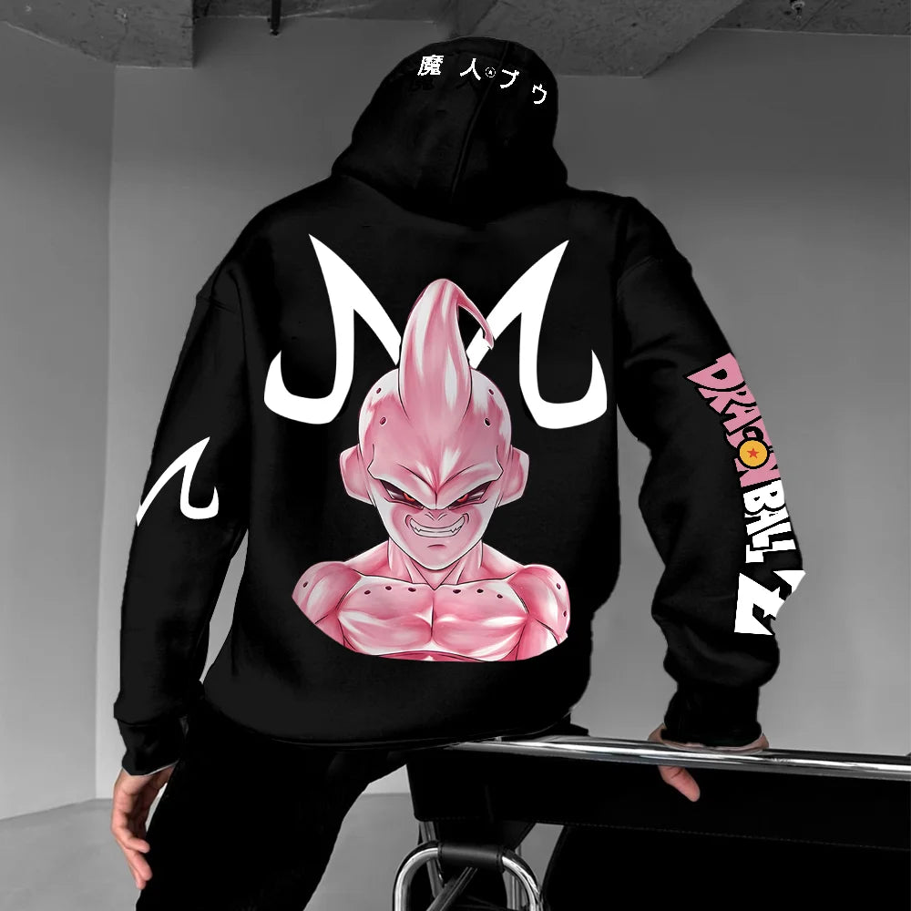 Oversized Unisex Anime Print Hoodie