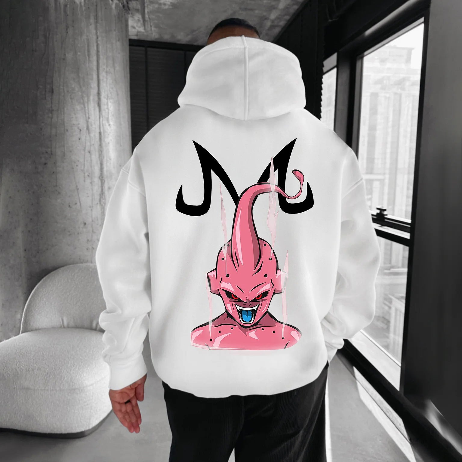 Oversized DB Anime BUU Printed Hoodie