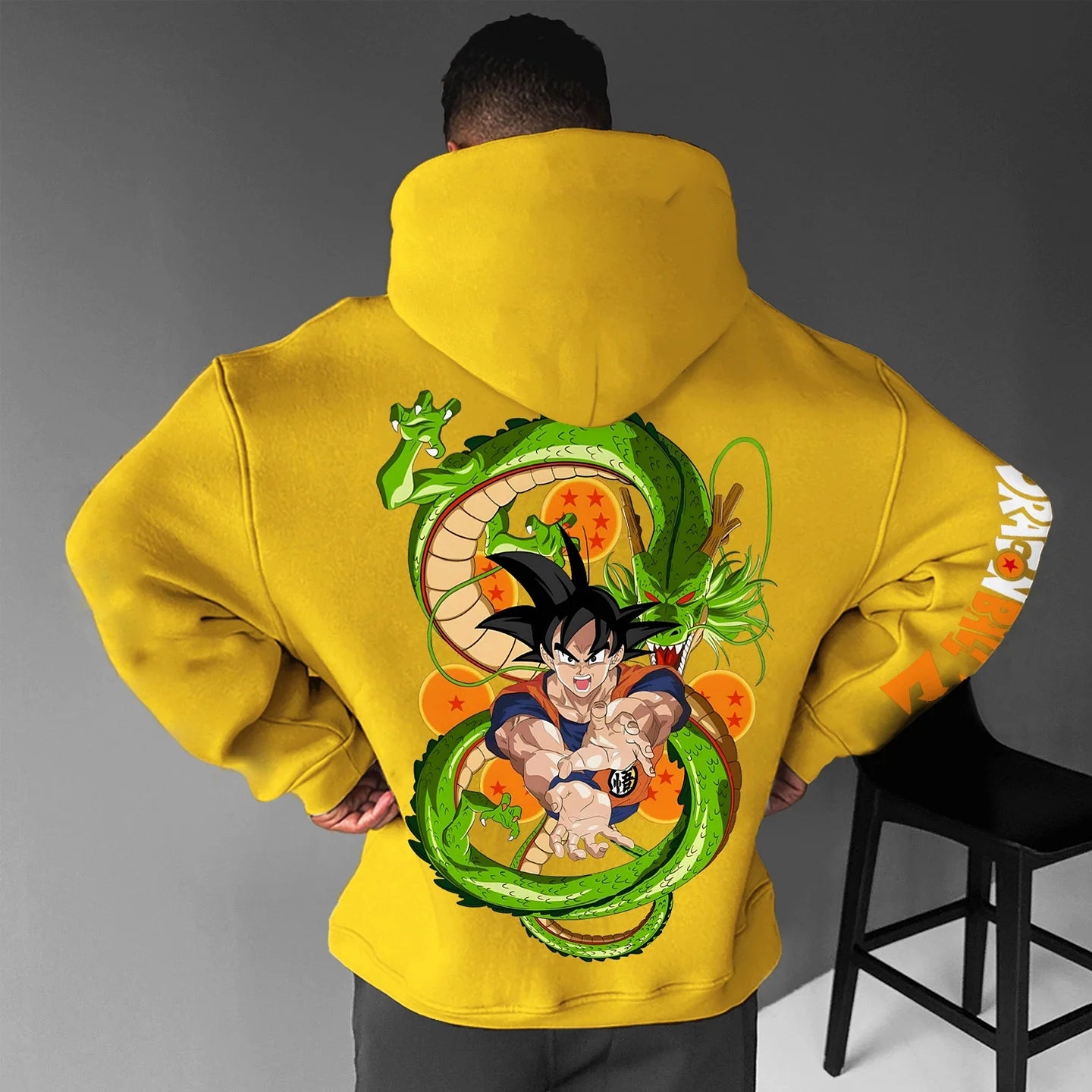 Unisex Oversized Anime Print Hoodie