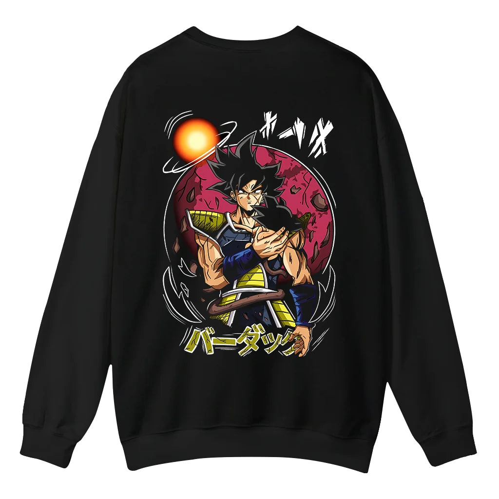 Unisex Oversized Anime Goku Print Crew Neck Sweatshirt