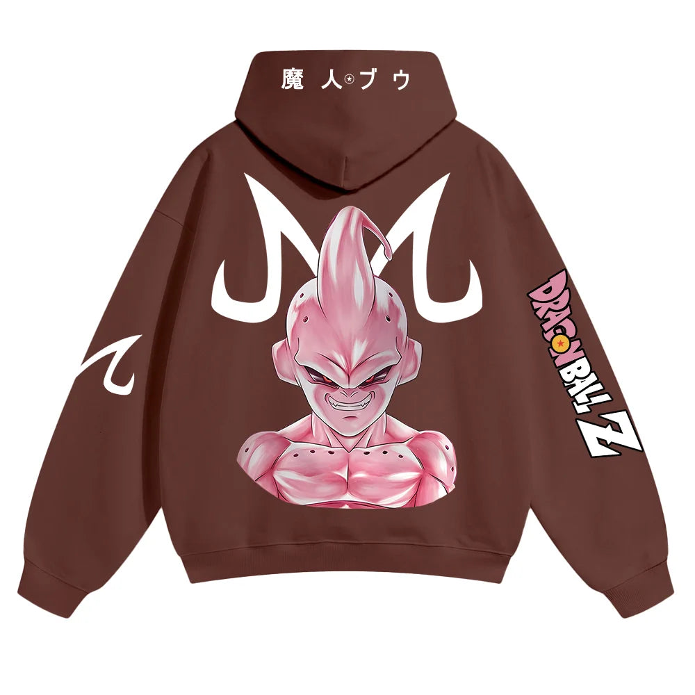 Oversized Unisex Anime Print Hoodie