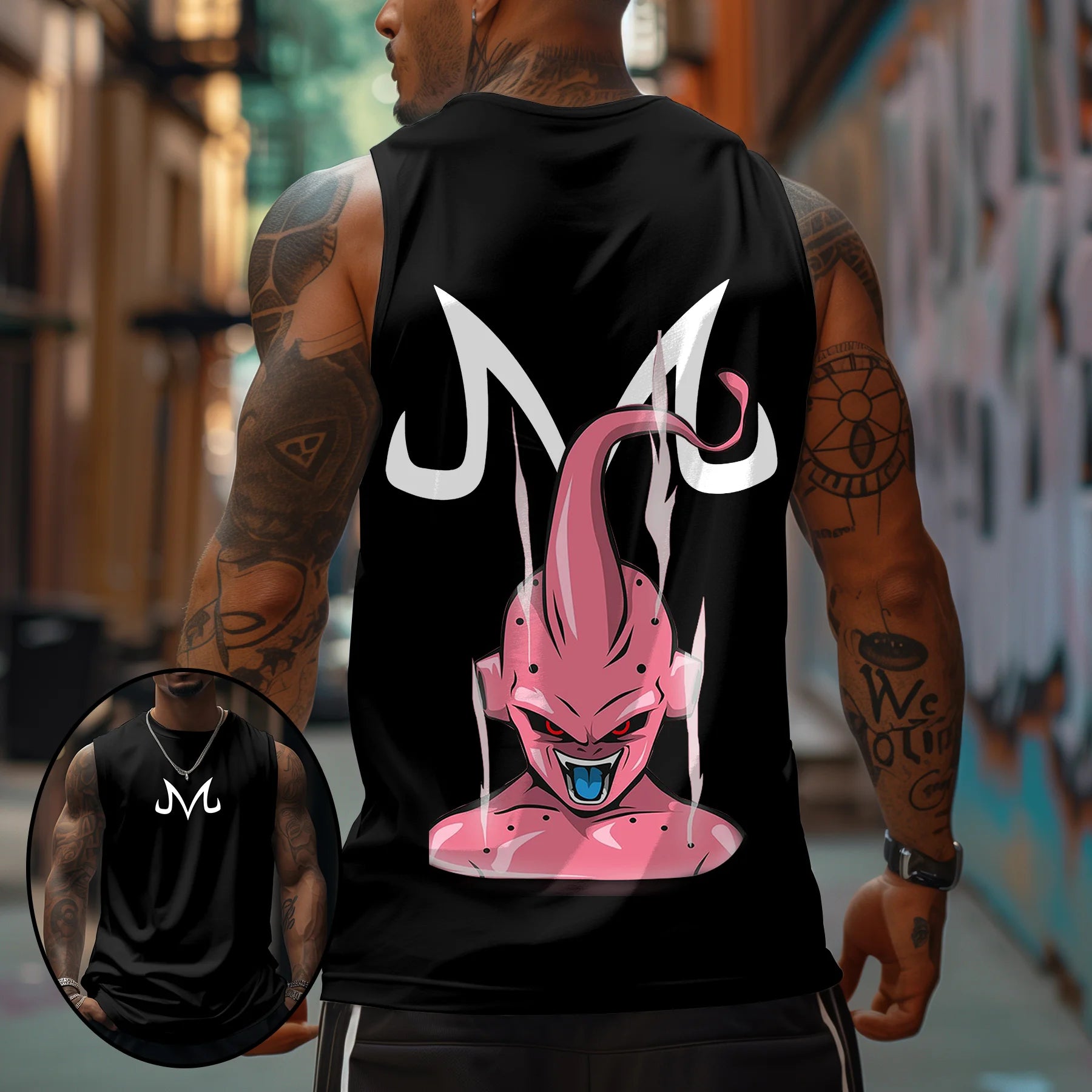 Casual Animation Design Print Tank Top