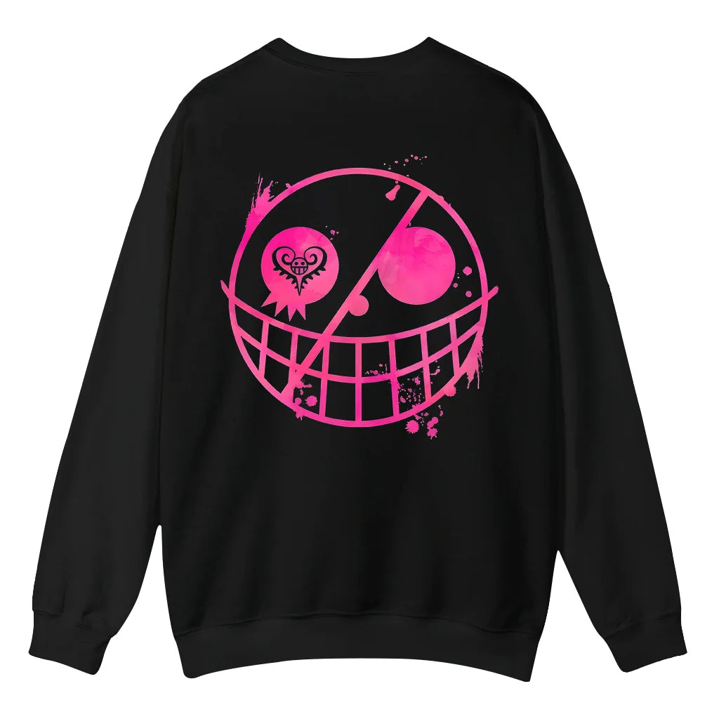 Unisex Oversized Anime One Piece Print Crew Neck Sweatshirt