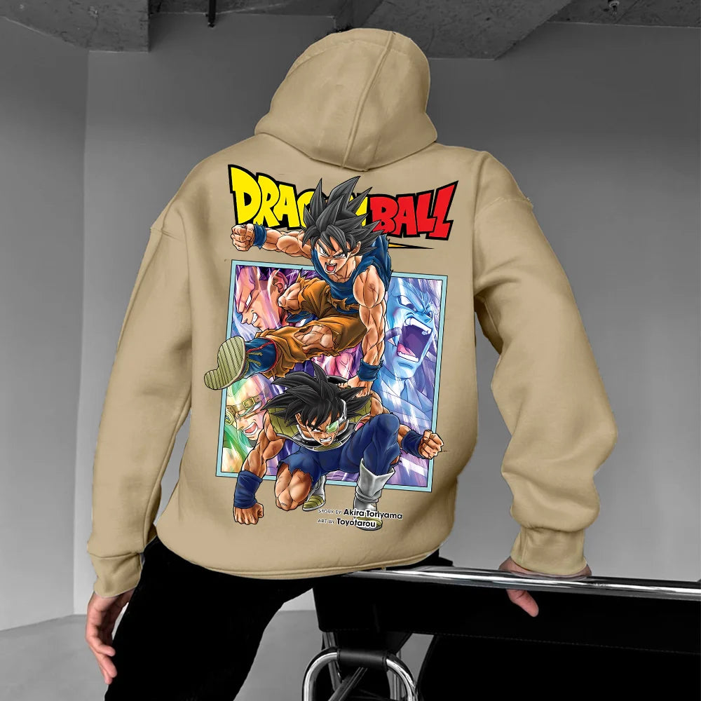 Unisex Oversized Anime Printed Hoodie