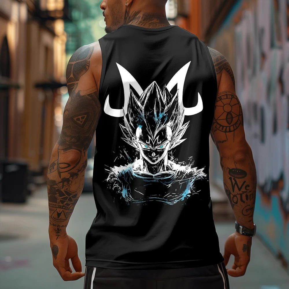 Casual Anime Printed GYM Tank Top