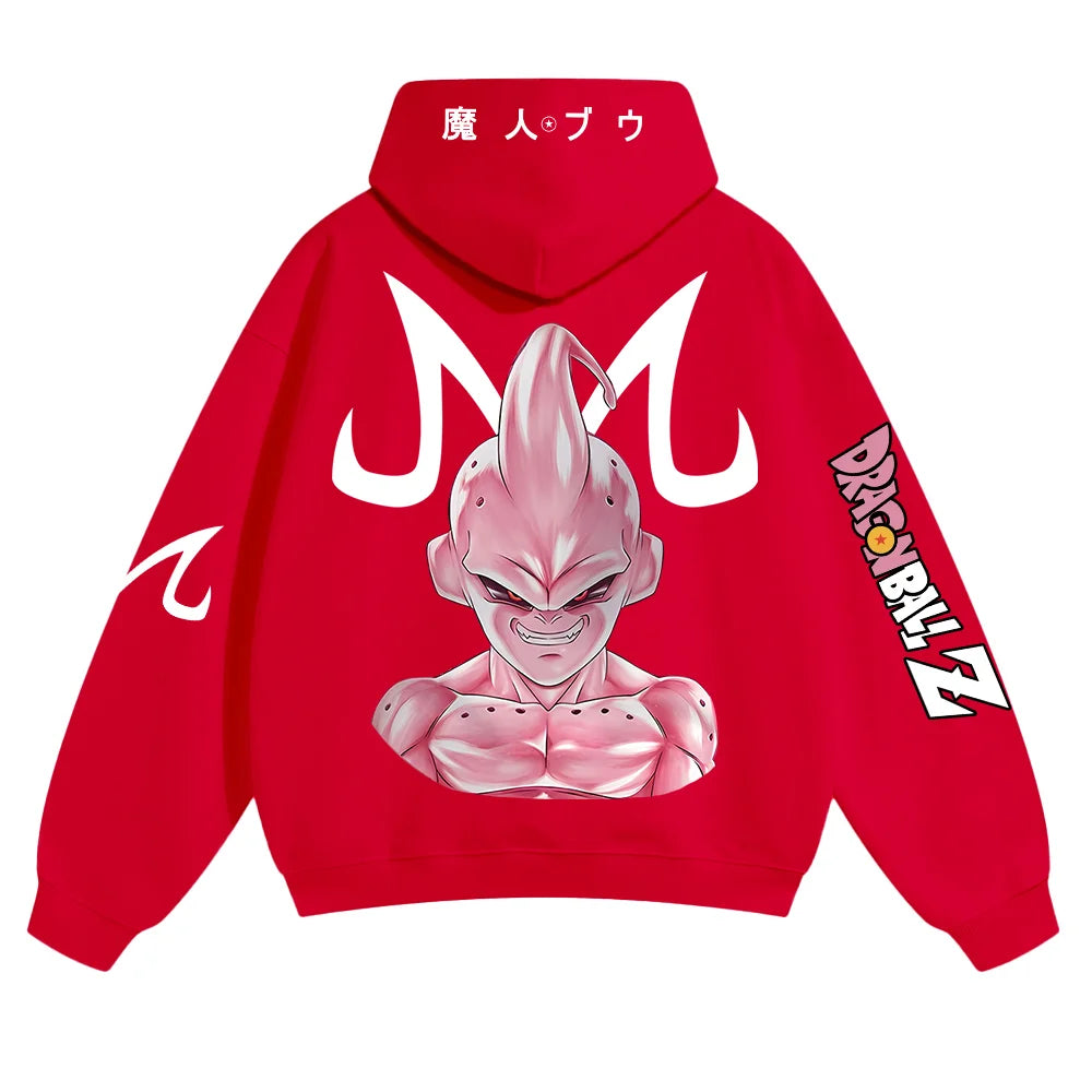 Oversized Unisex Anime Print Hoodie